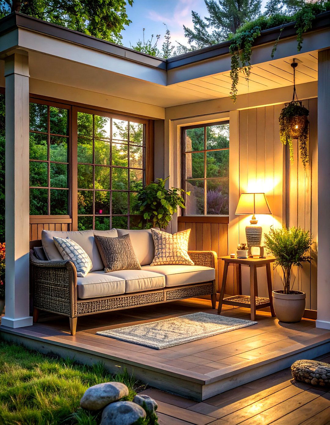 Corner porch nook - 30 front porch decor ideas