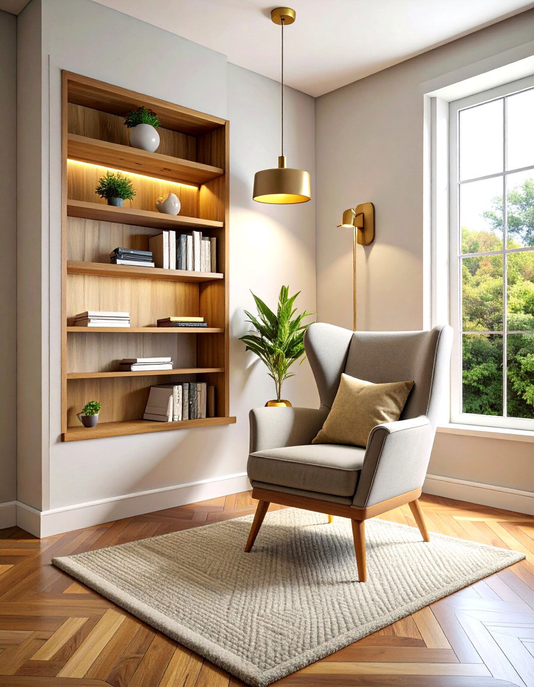 Corner reading chair - 30 living room reading chair ideas