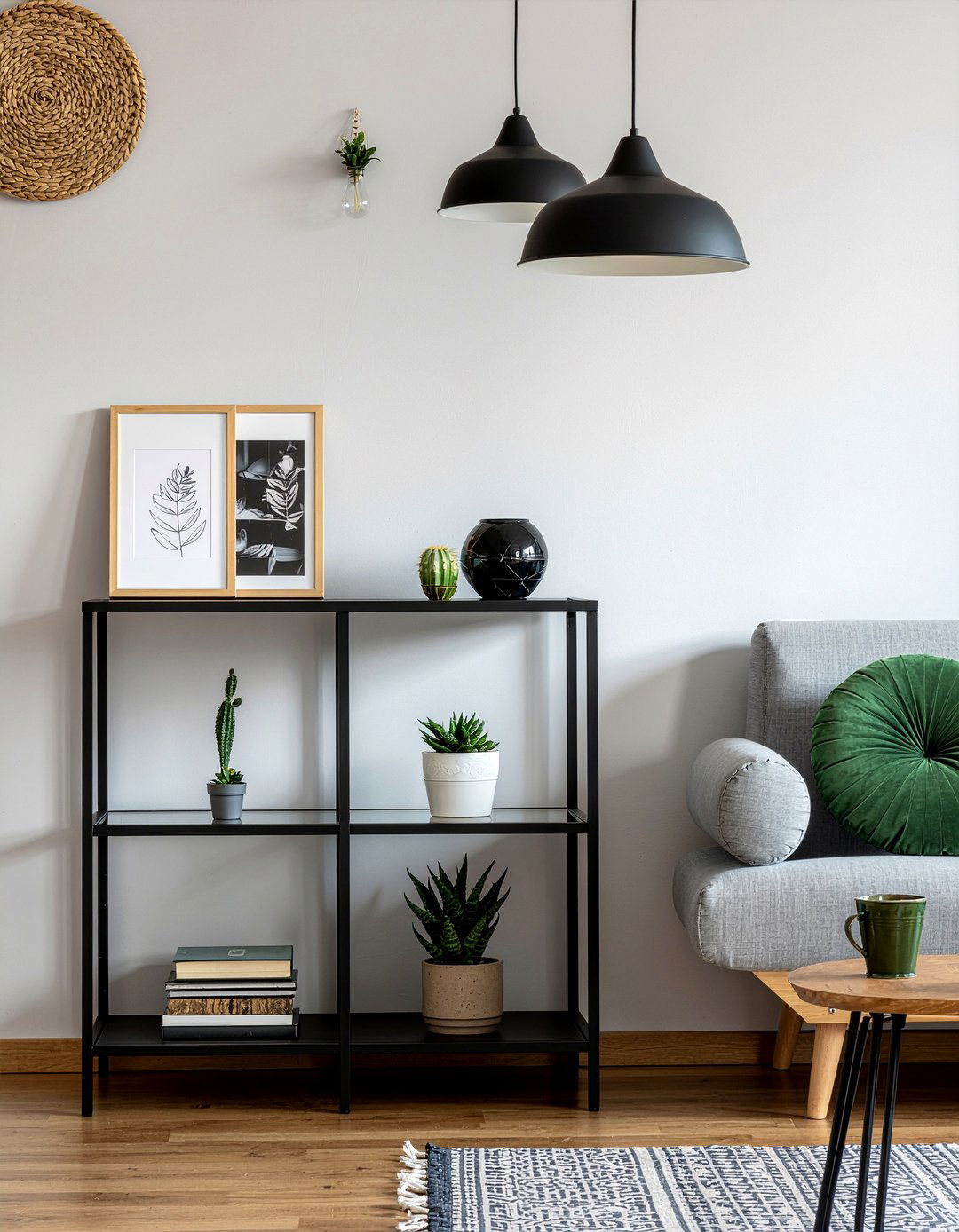 Corner shelf unit - 30 living room storage ideas