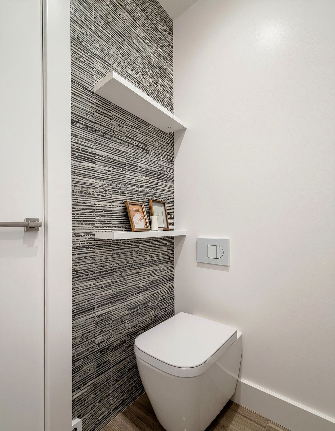 Corner shelf unit - 30 over toilet storage ideas