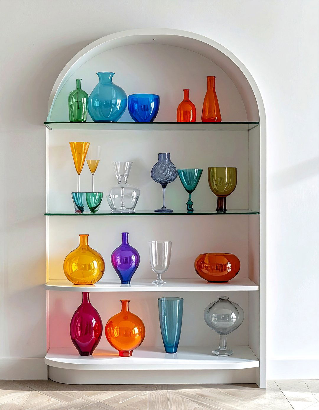 Corner shelving unit - 30 living room clever storage ideas