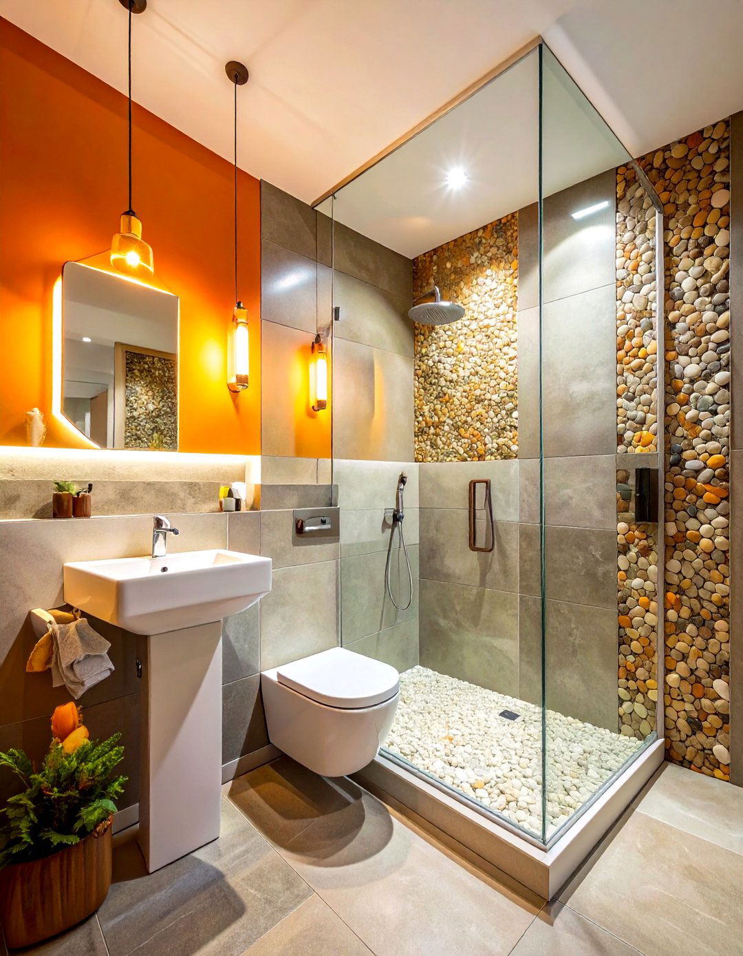 Corner shower layout - 30 bathroom reconfiguration ideas