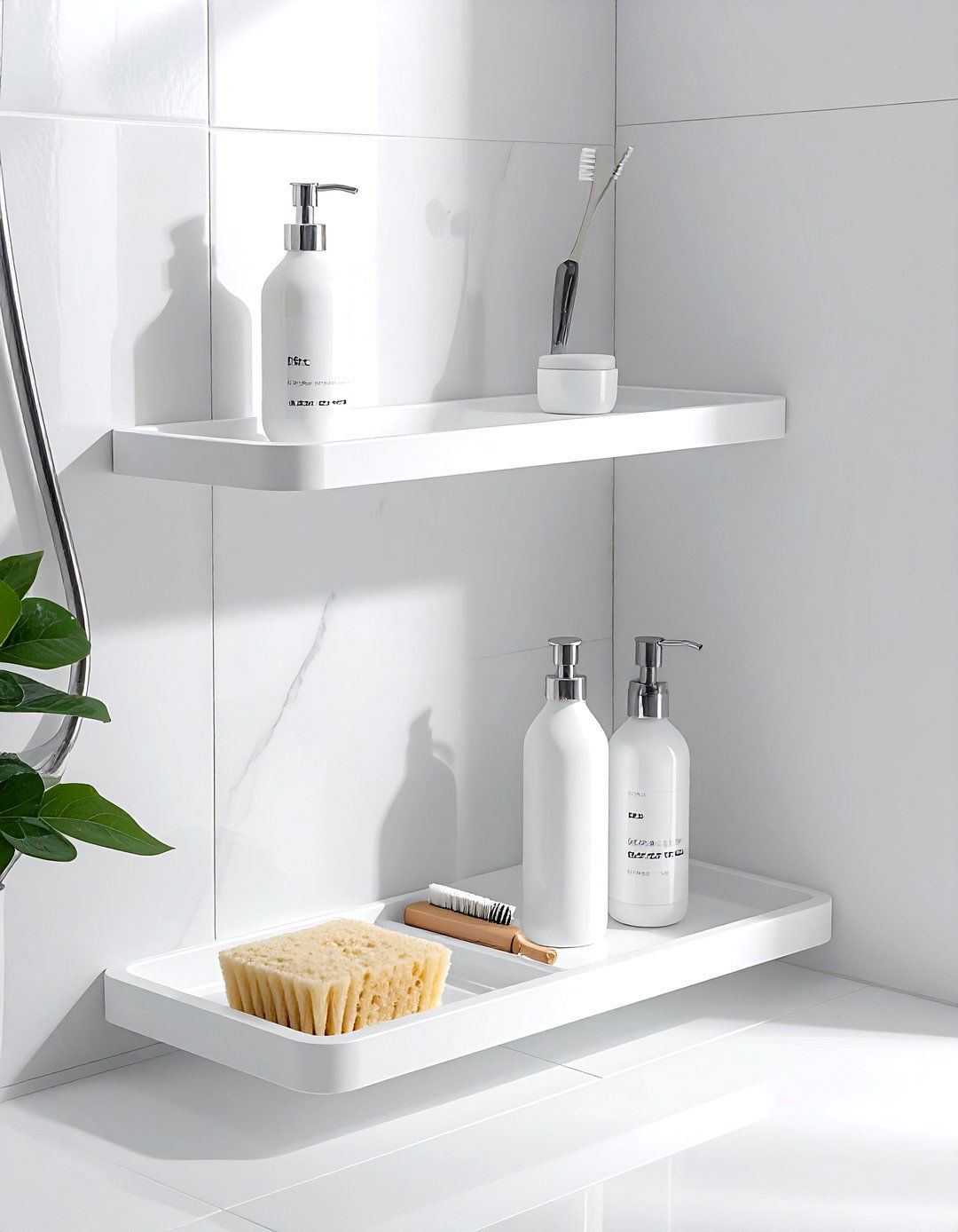 Corner shower organizer - 30 bathroom storage hacks