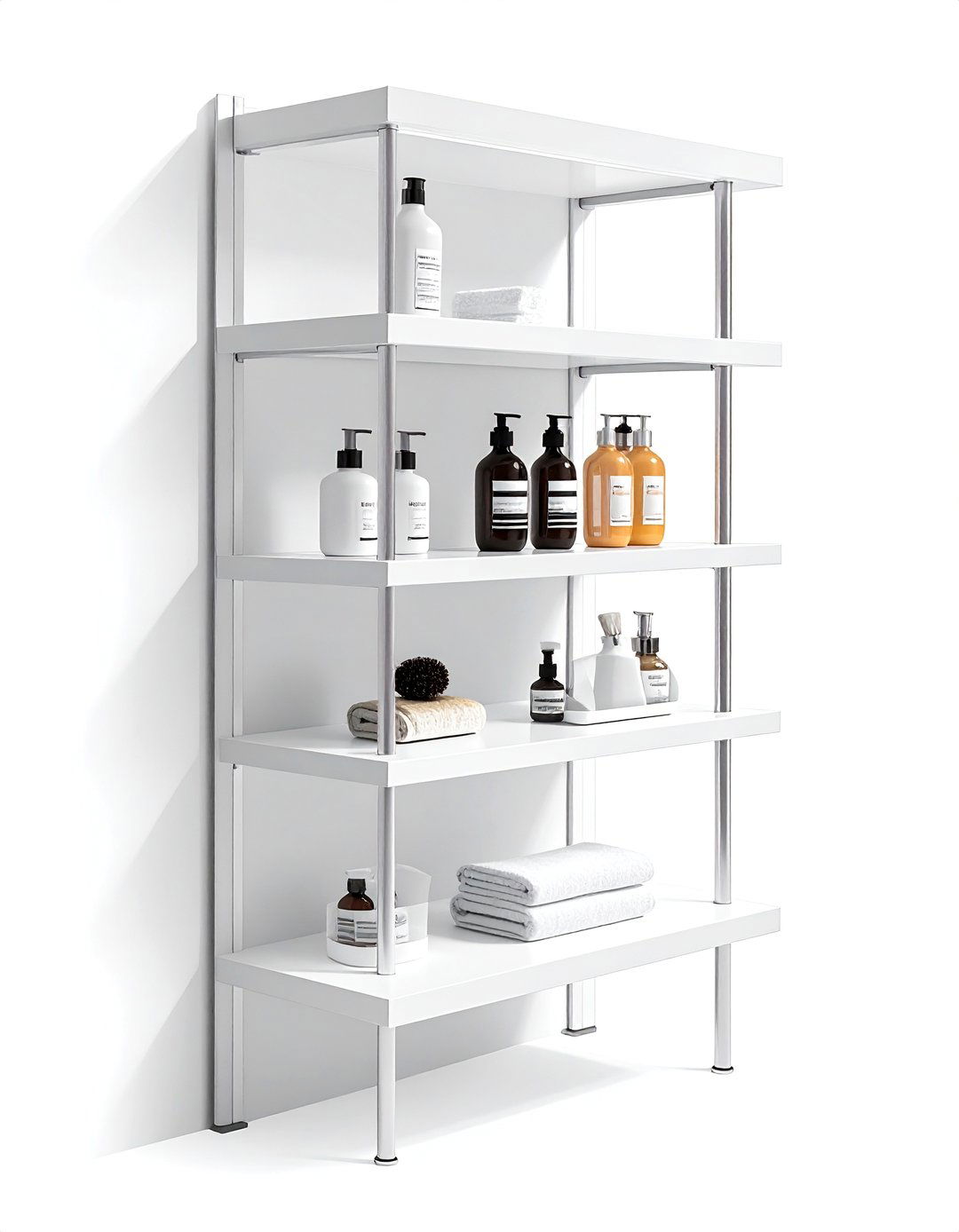 Corner shower shelving unit - 30 bathroom organization hacks