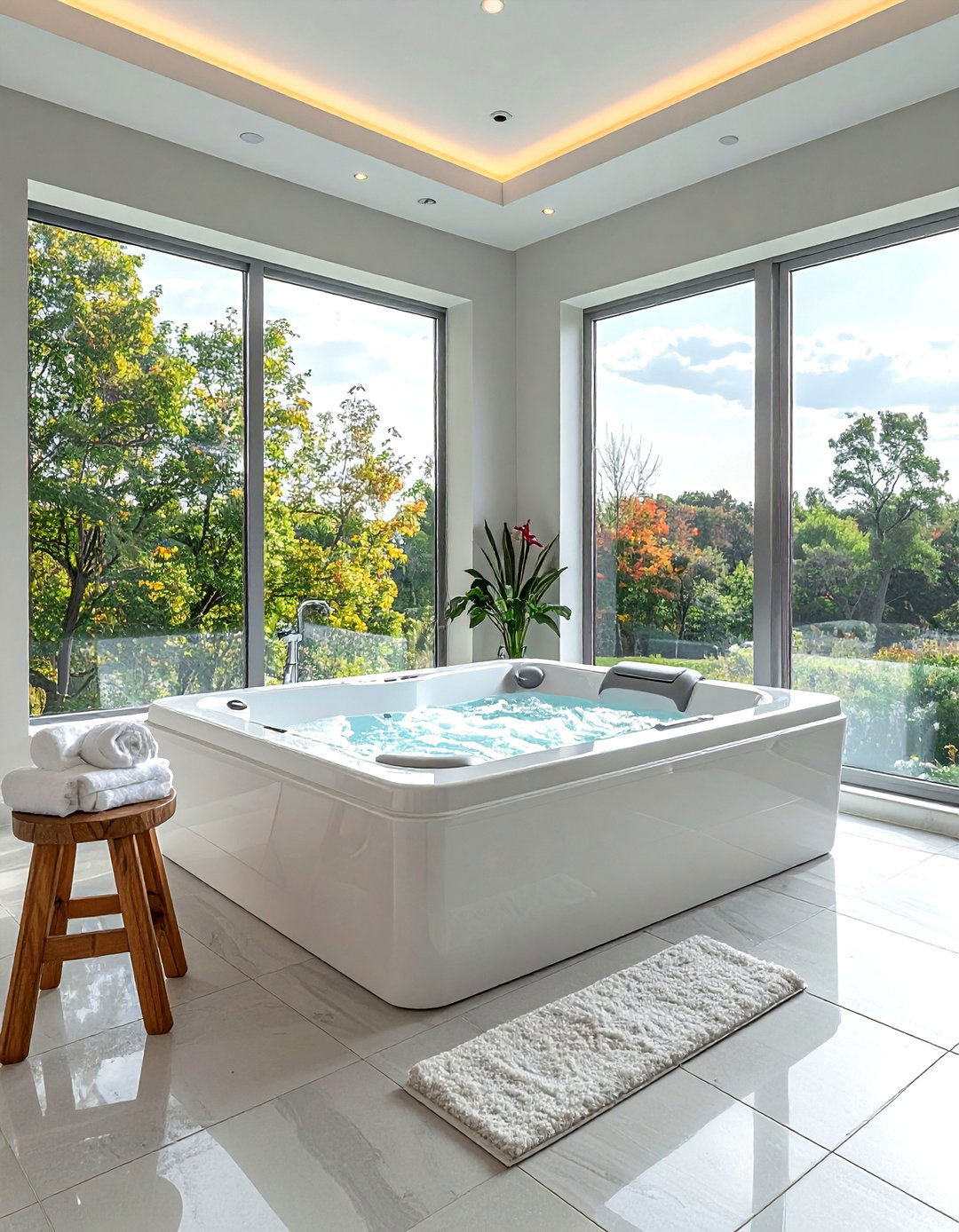 Corner whirlpool tub - 30 whirlpool tub ideas