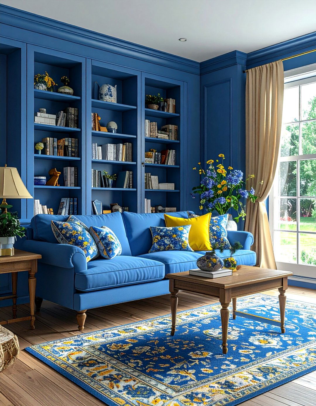Cornflower Blue Living Room - 30 blue living room decor ideas