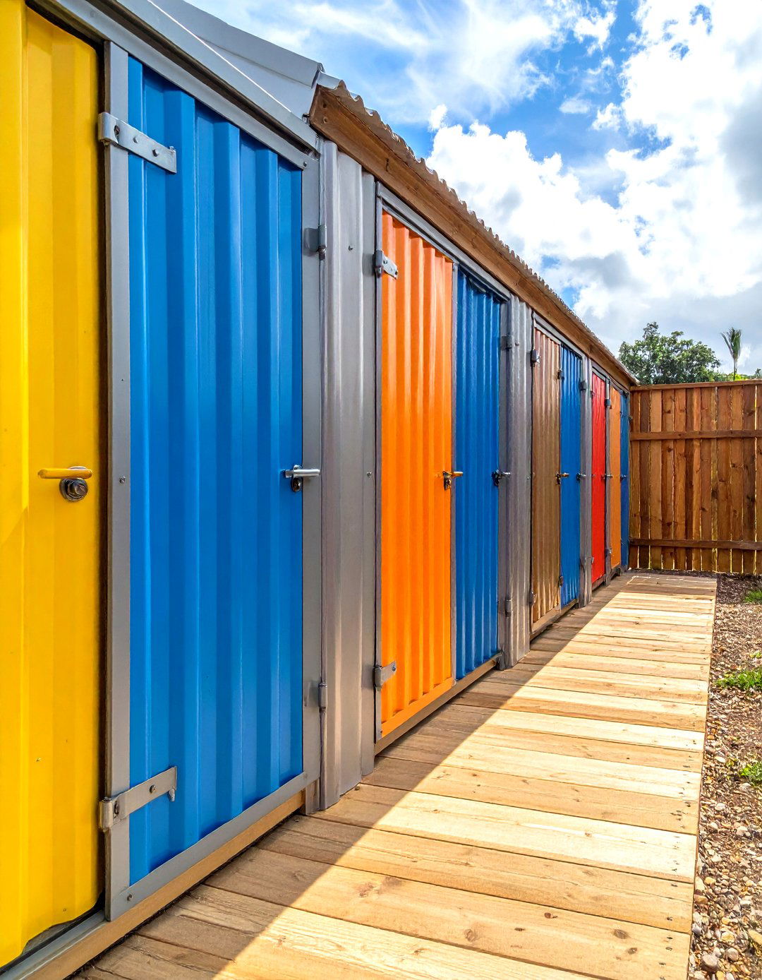 Corrugated metal bathroom stalls - 30 toilet partition ideas