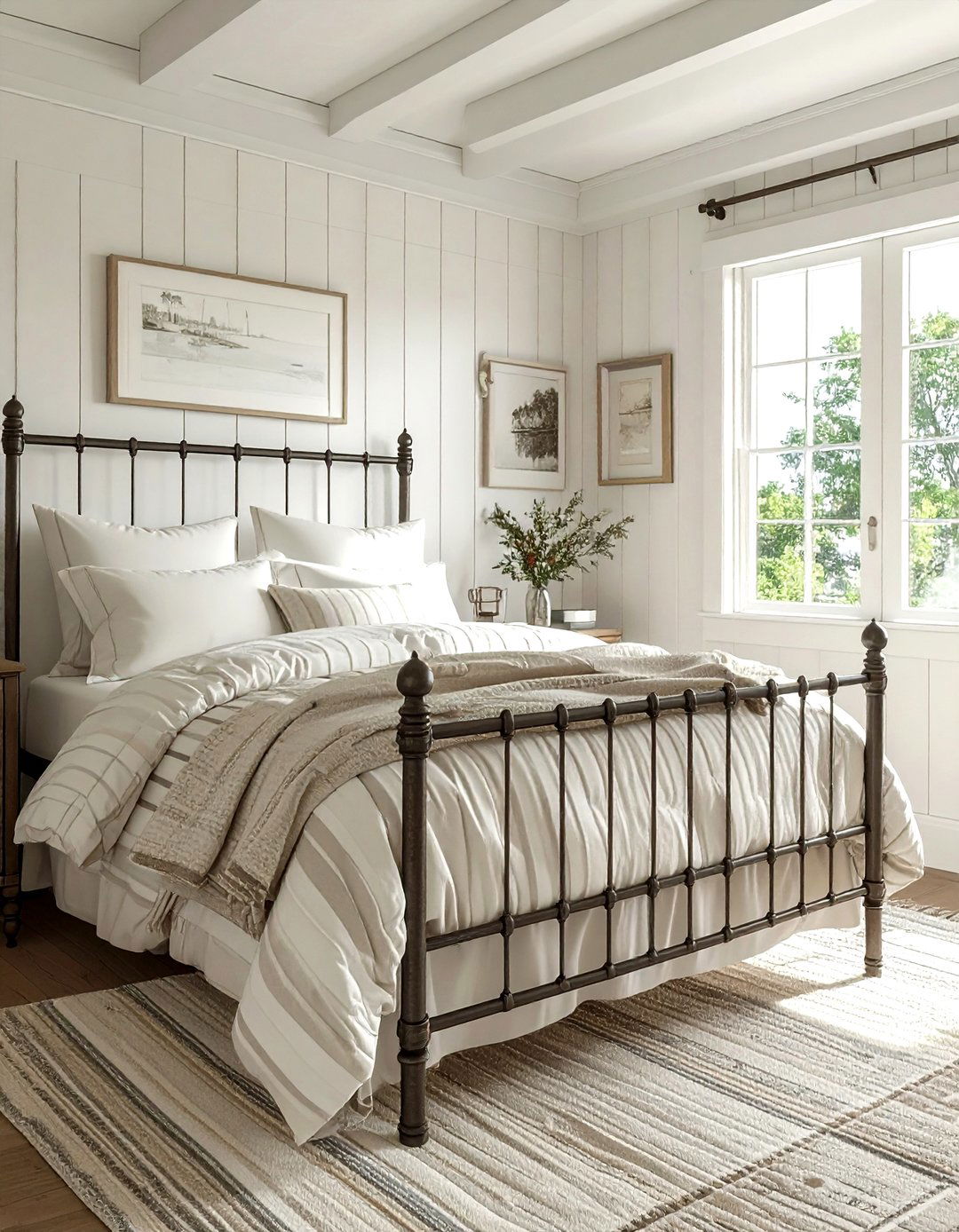 Cottage Coastal Bedroom - 30 coastal cream bedroom ideas