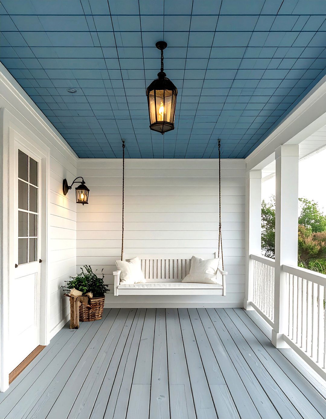 Cottage style porch ceiling - 30 beadboard ideas