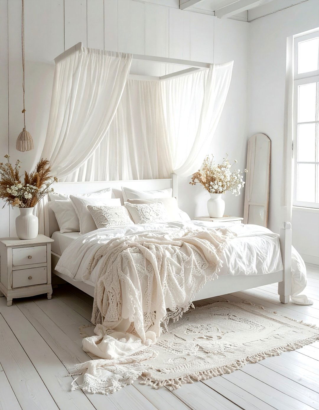 Cottagecore Cream And White Bedroom - 30 cream and white bedroom ideas