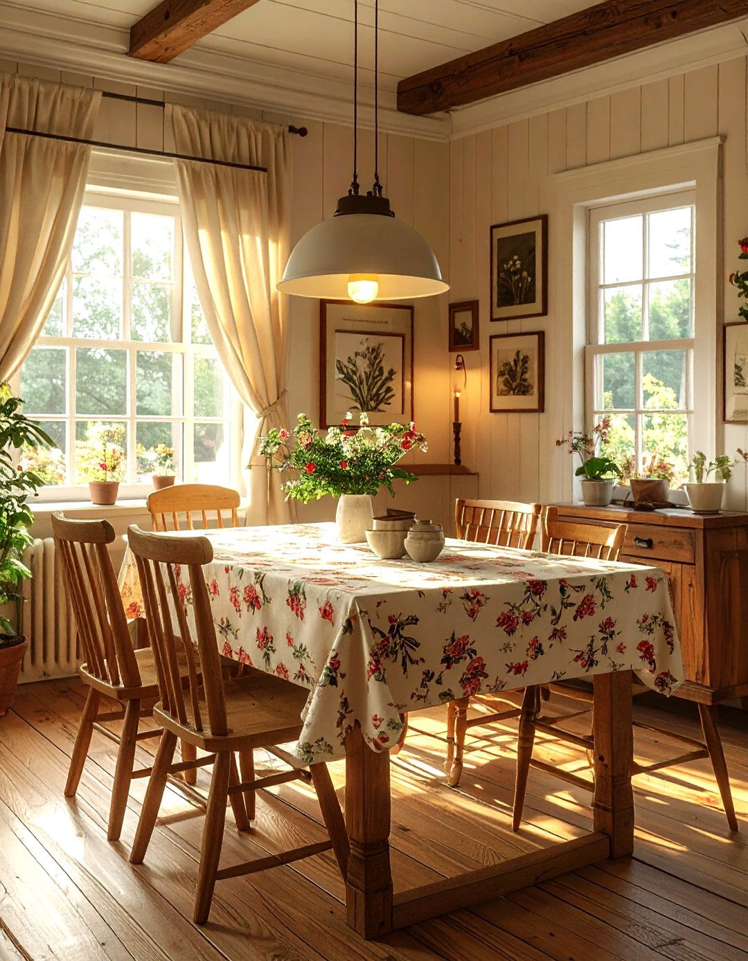 Cottagecore Dining Space - 30 comfortable dining room ideas