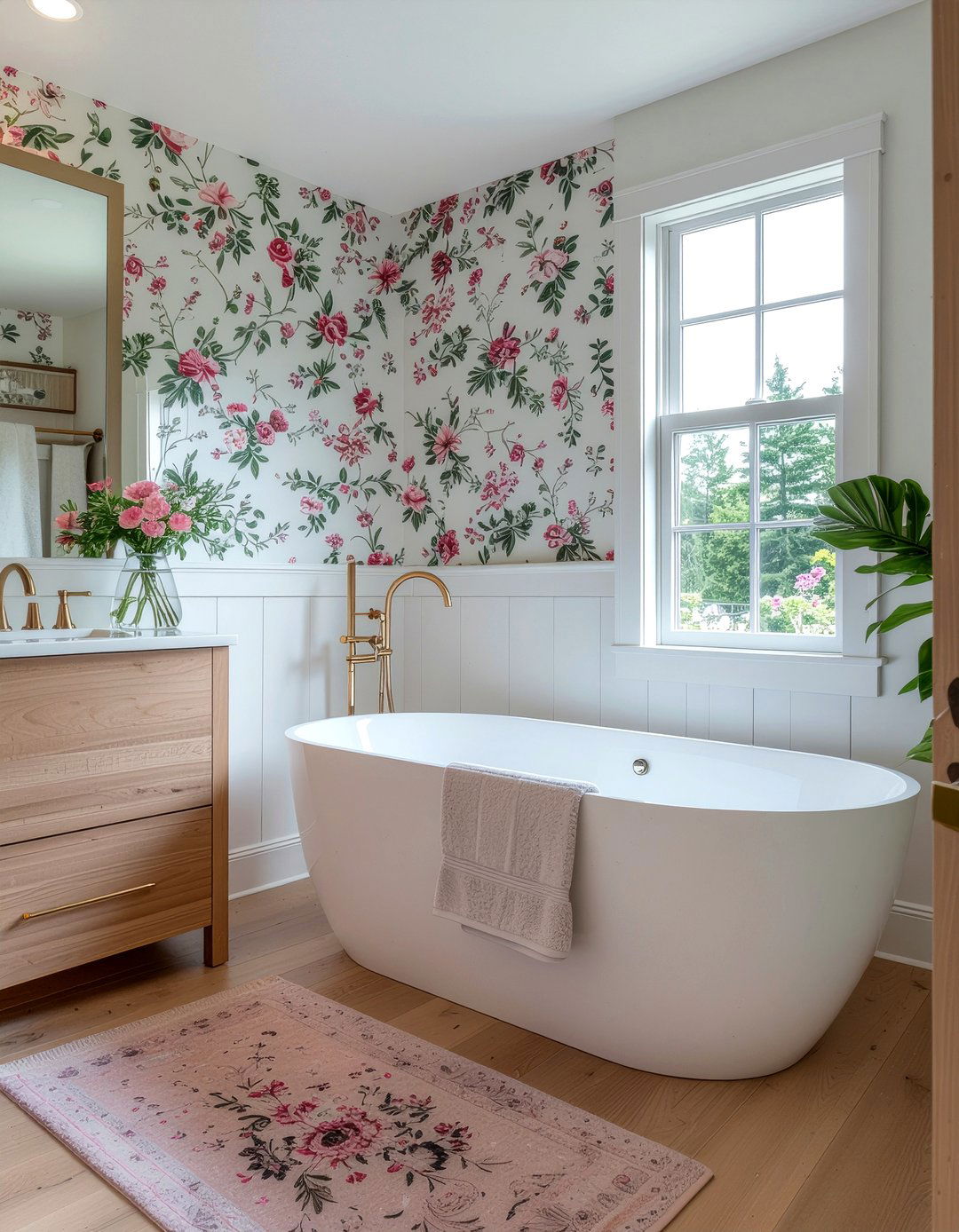 Cottagecore Modern Bathroom - 30 bathroom style mixing ideas