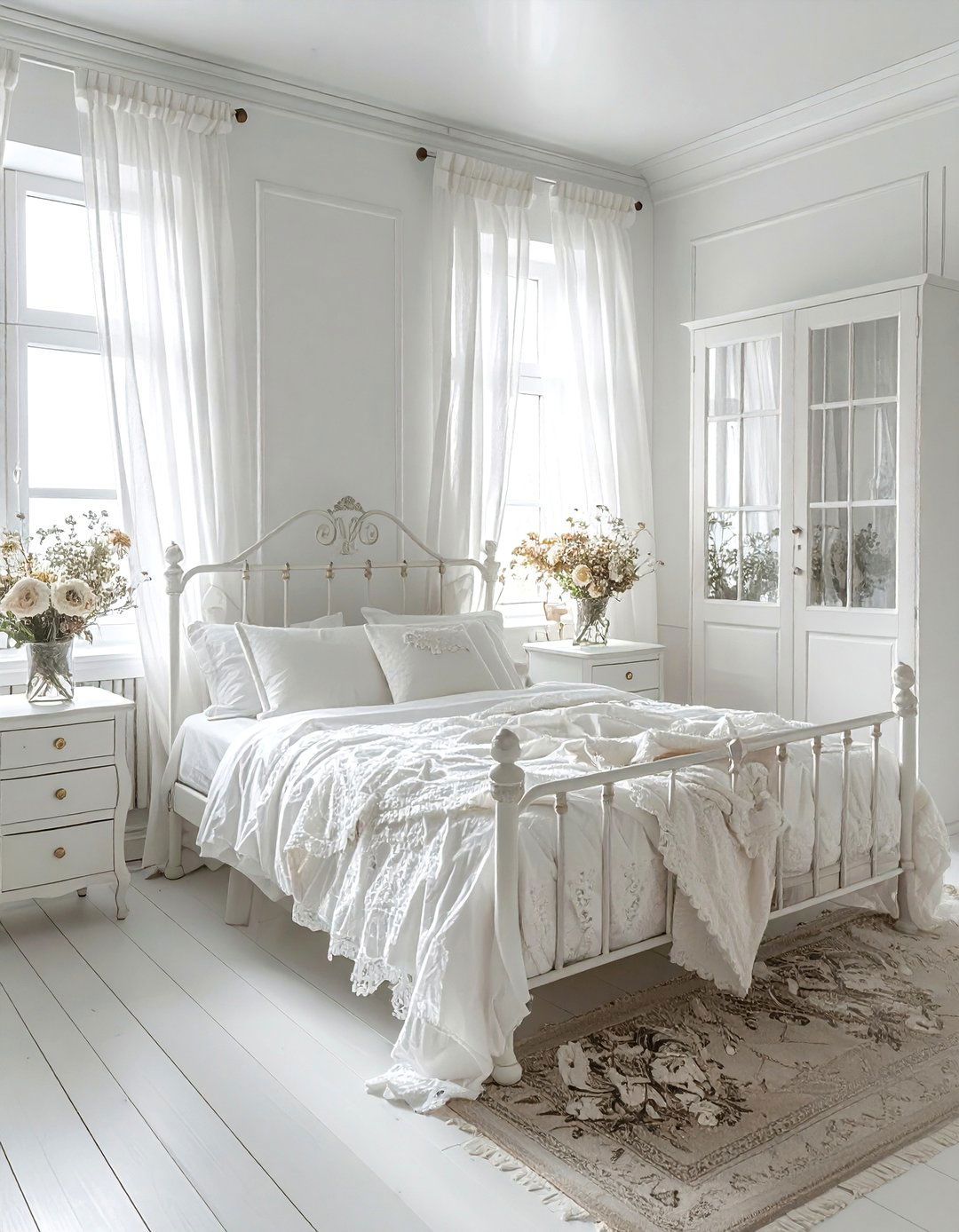 Cottagecore White Bedroom - 30 white bedroom ideas