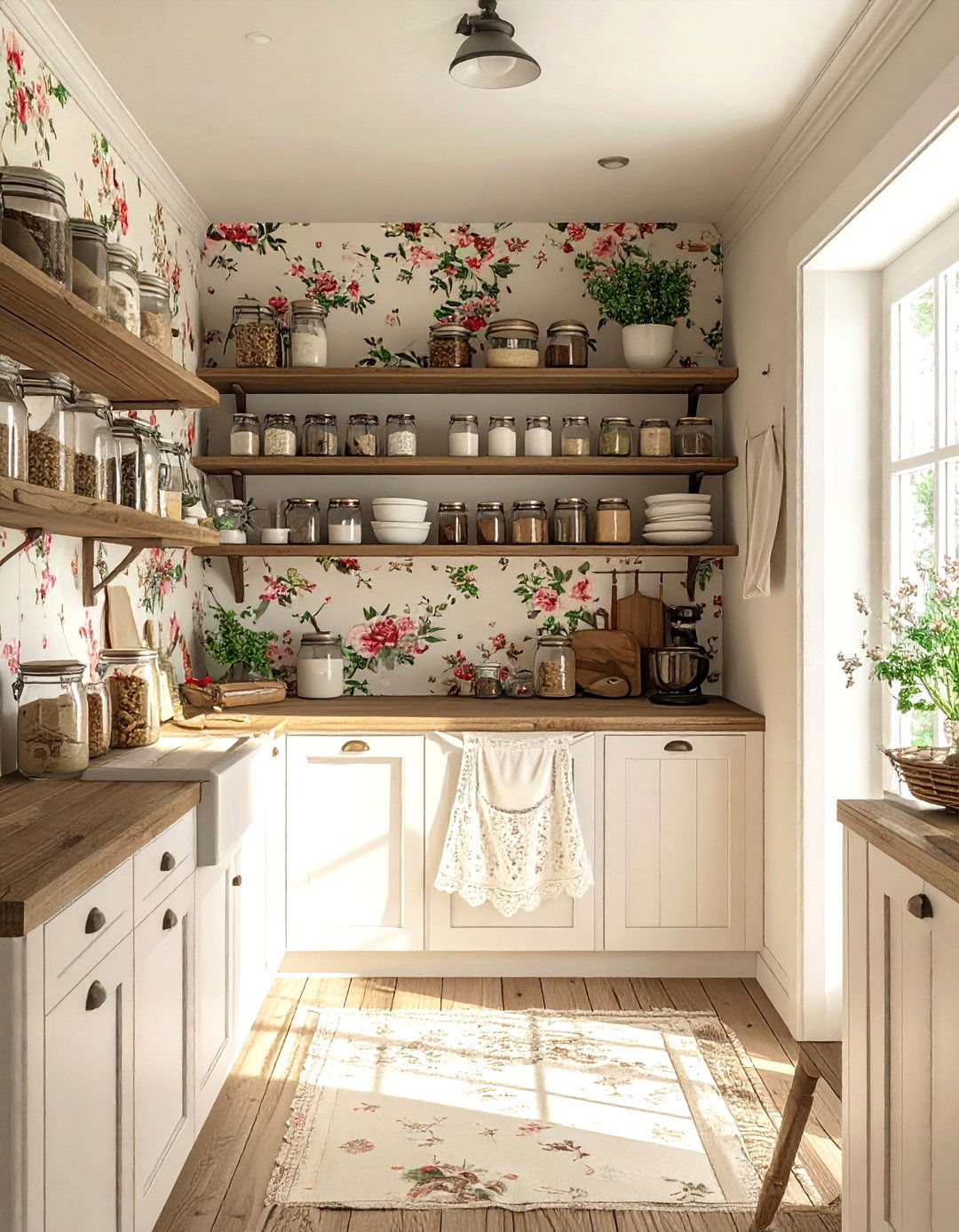 Cottagecore baking pantry - 30 kitchen baking station ideas