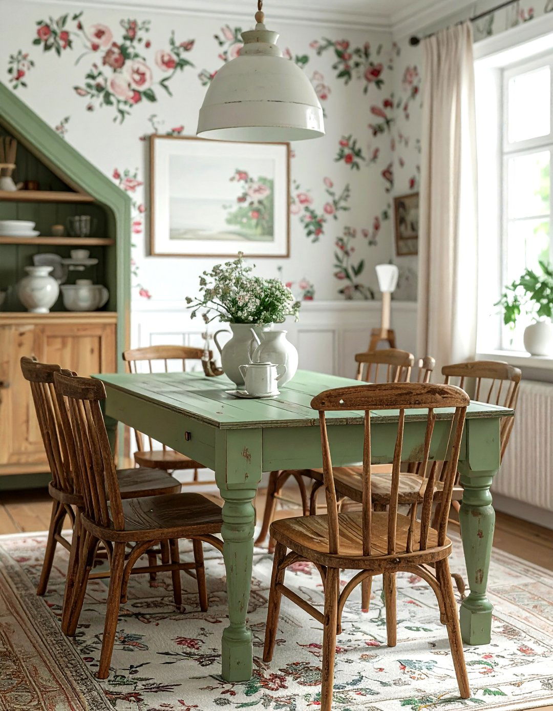 Cottagecore dining room - 30 dining room before and after ideas