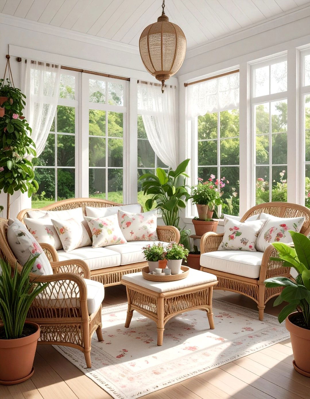 Cottagecore sunroom - 30 vintage home decor ideas