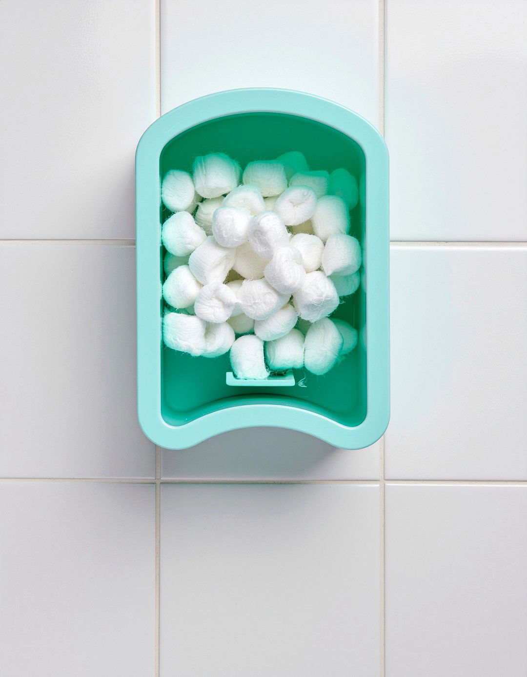 Cotton Ball Dispenser - 30 bathroom cabinet organizer ideas