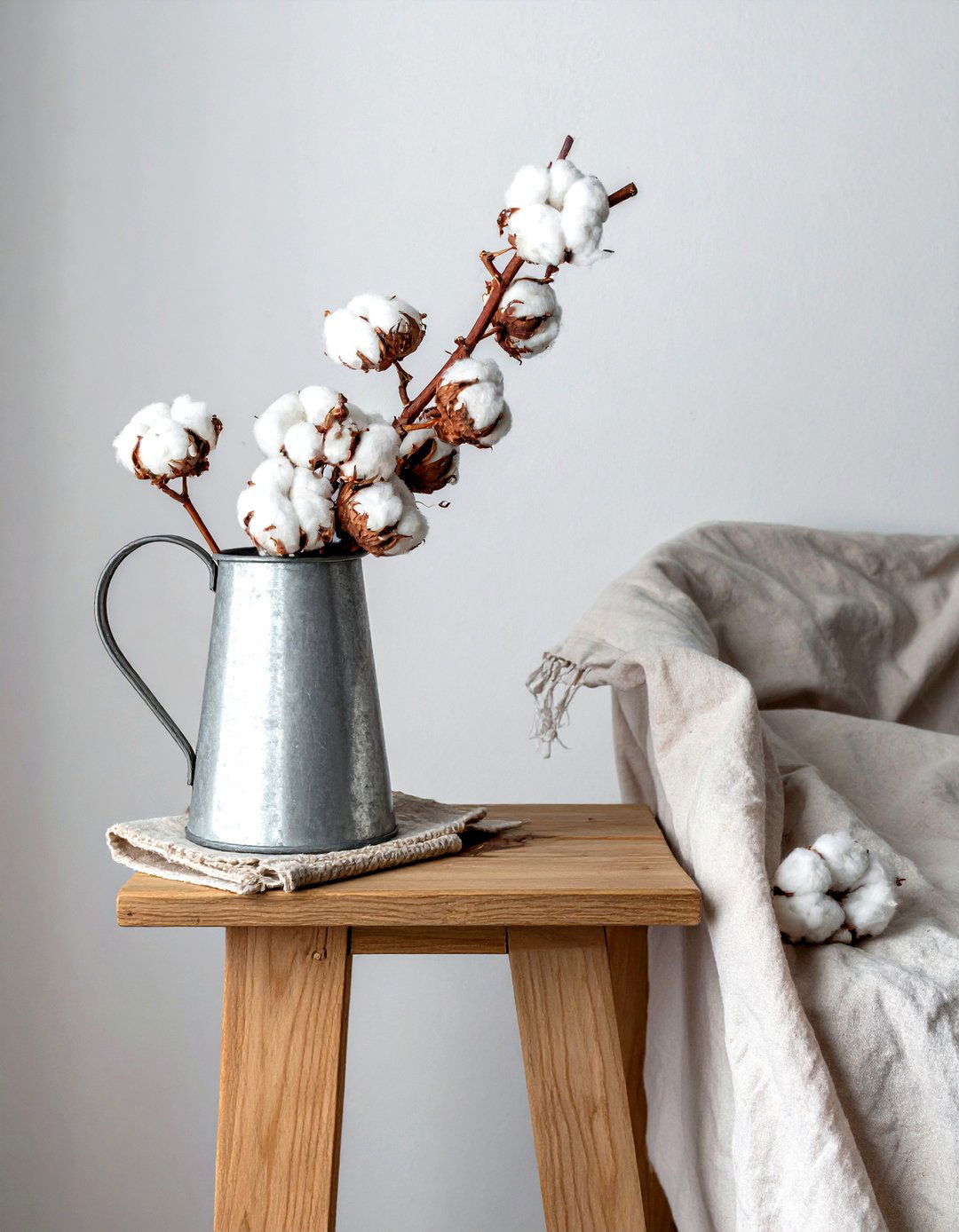 Cotton Boll Branch Bouquet - 30 branch decor ideas