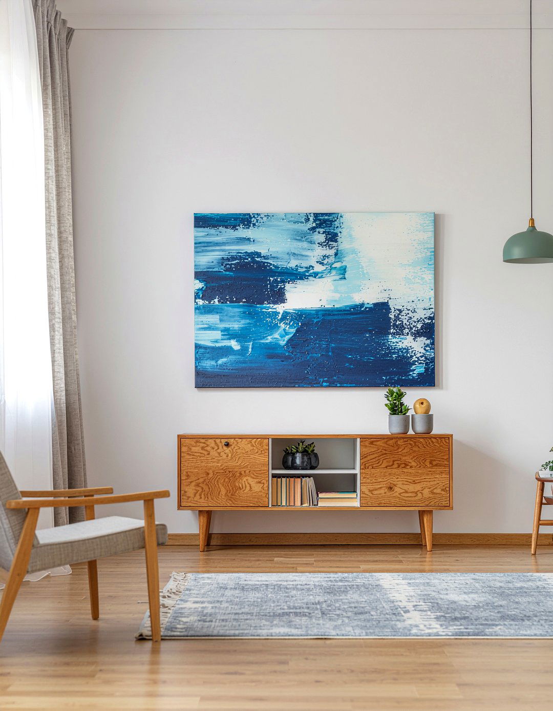 Cotton Canvas Wall Art - 30 cotton living room ideas