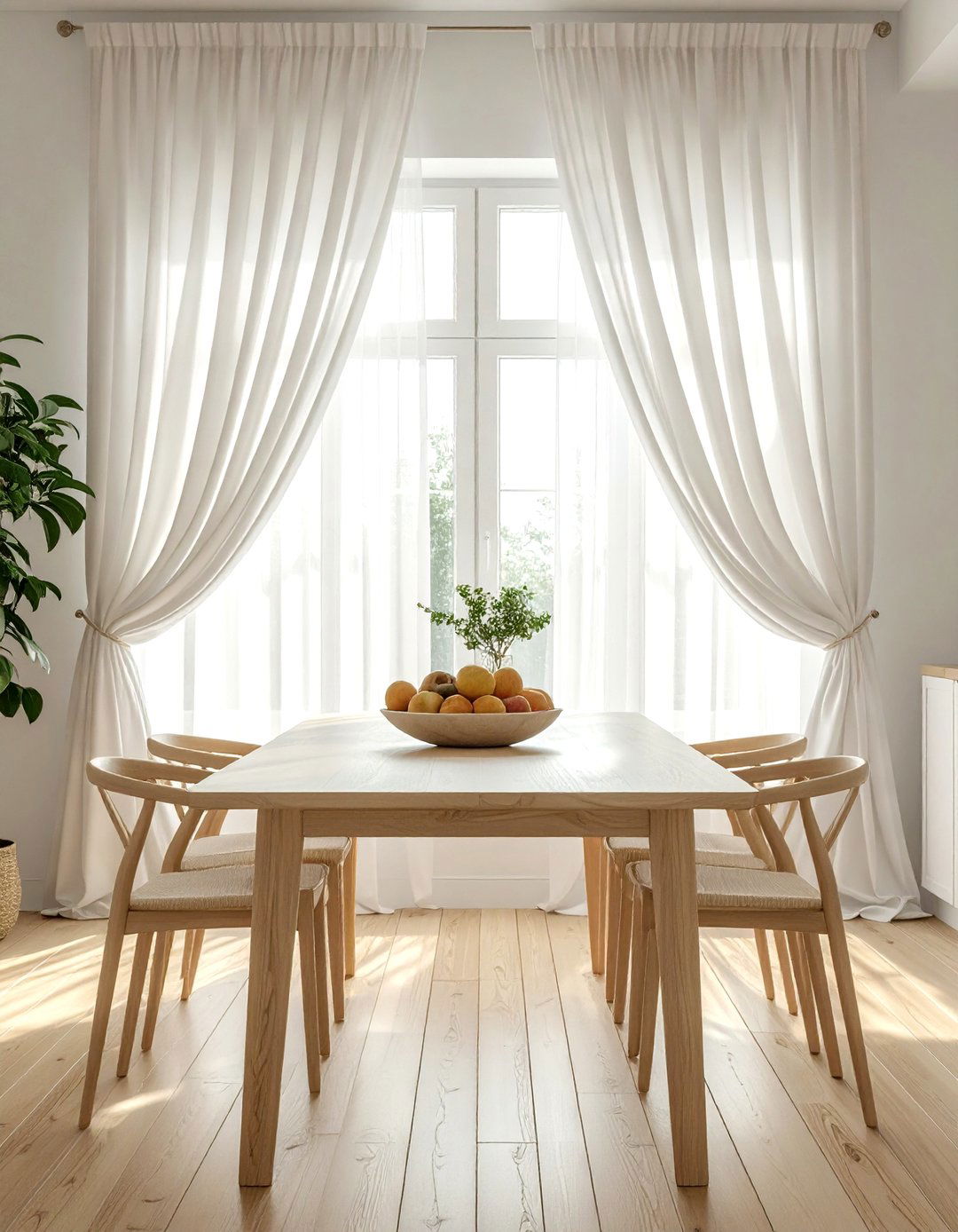 Cotton Dining Room Curtains - 30 dining room curtain ideas