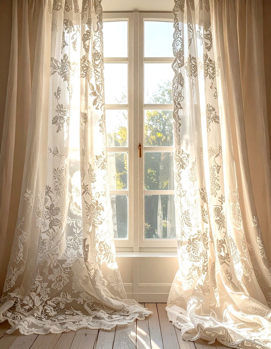 Cotton Lace Window Curtain - 30 cotton decor ideas