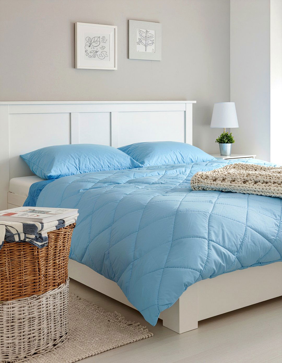 Cotton Quilted Coverlet - 30 quilted bedroom ideas