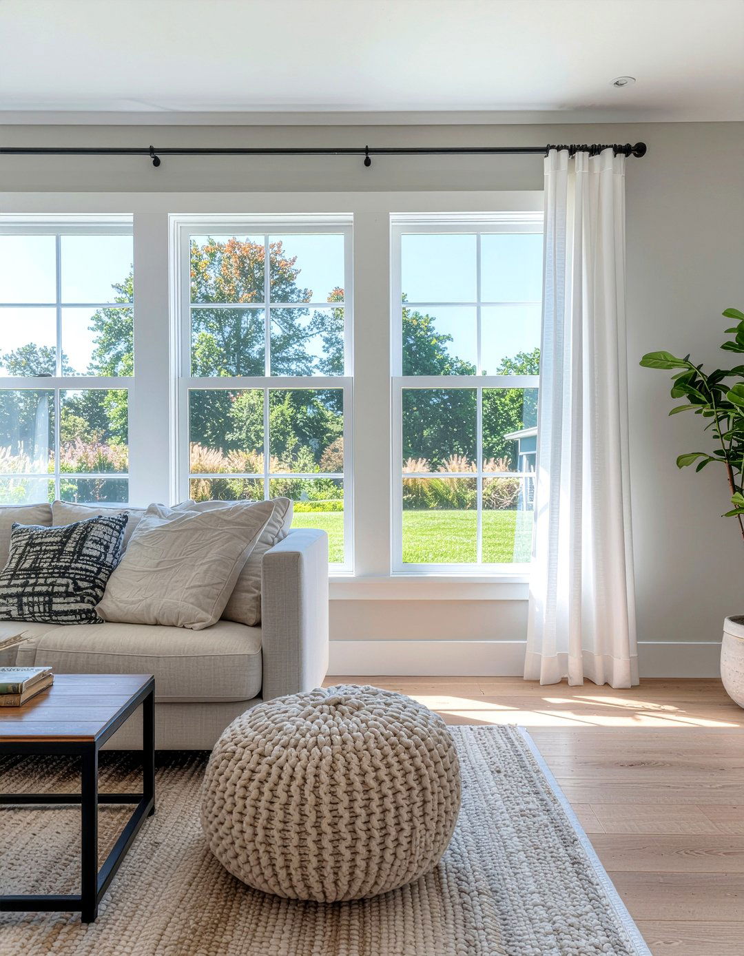Cotton Sheer Curtains - 30 living room sheer curtains