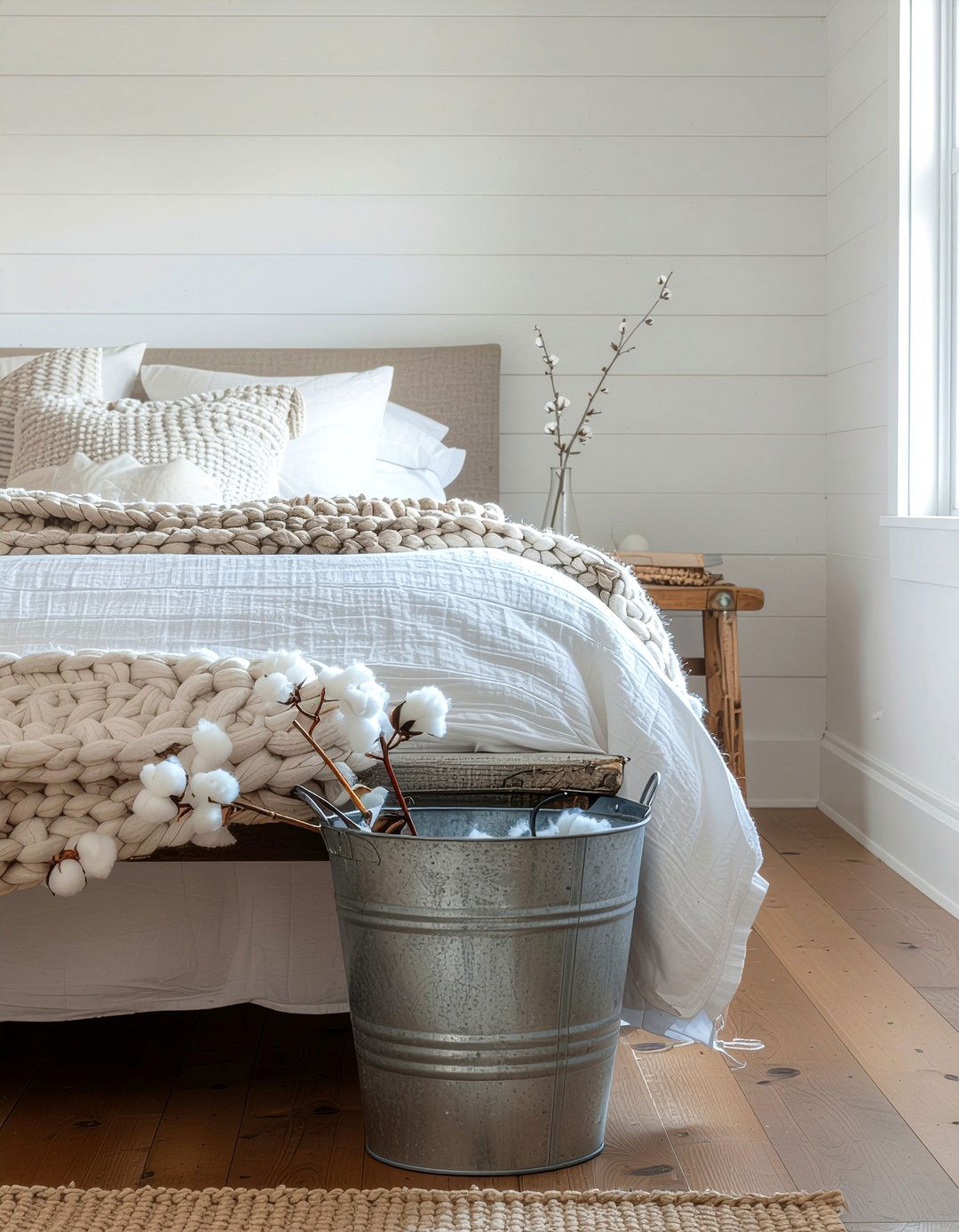 Cotton Stems Farmhouse Bedroom - 30 bedroom flower arrangements