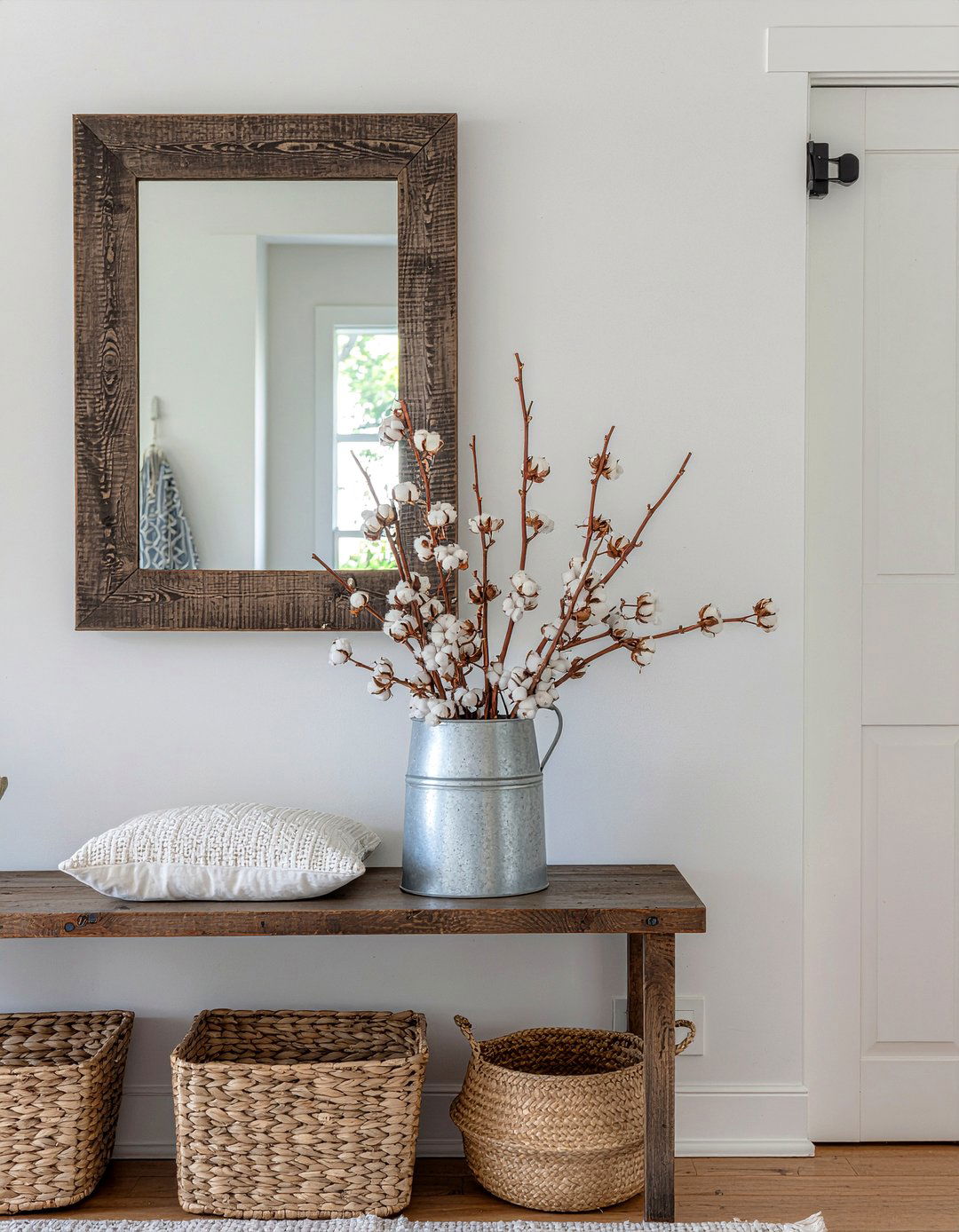 Cotton Stems Farmhouse Vase - 30 living room dried flowers