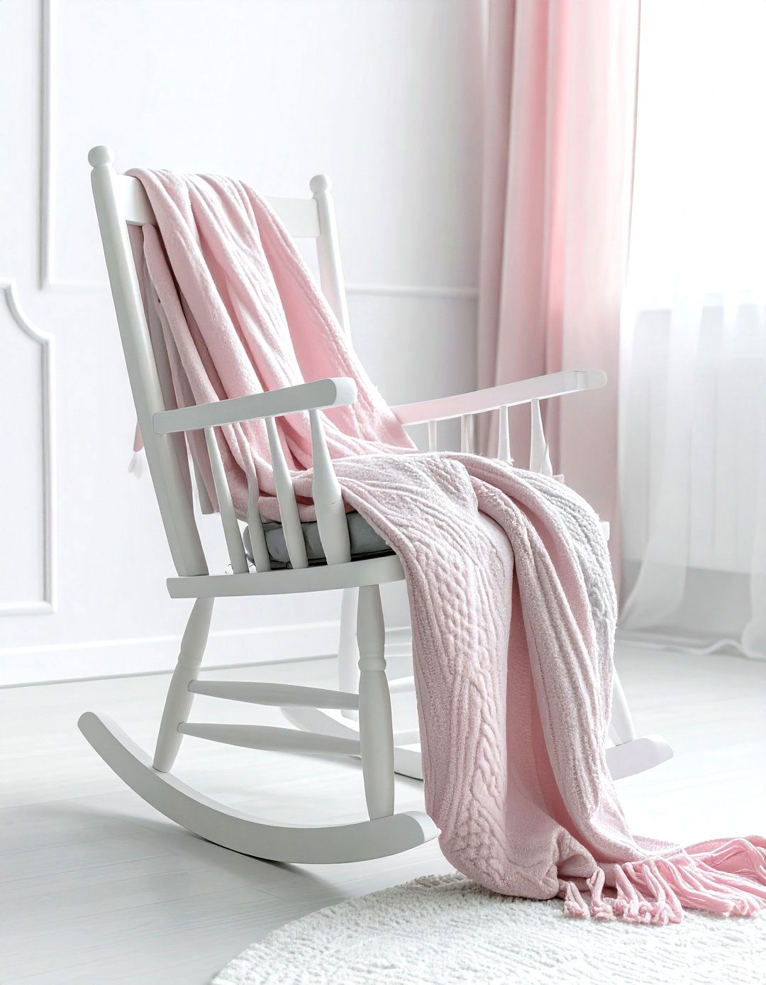 Cotton Throw Nursery Chair - 30 blanket styling ideas