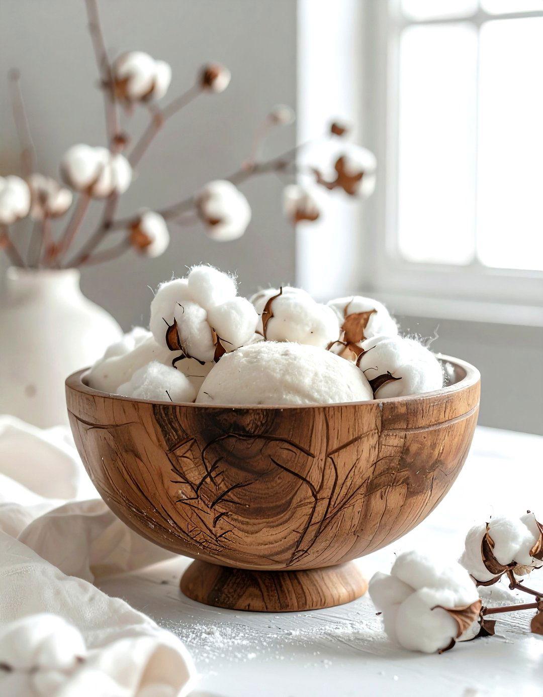 Cotton boll dough bowl - 30 dough bowl ideas