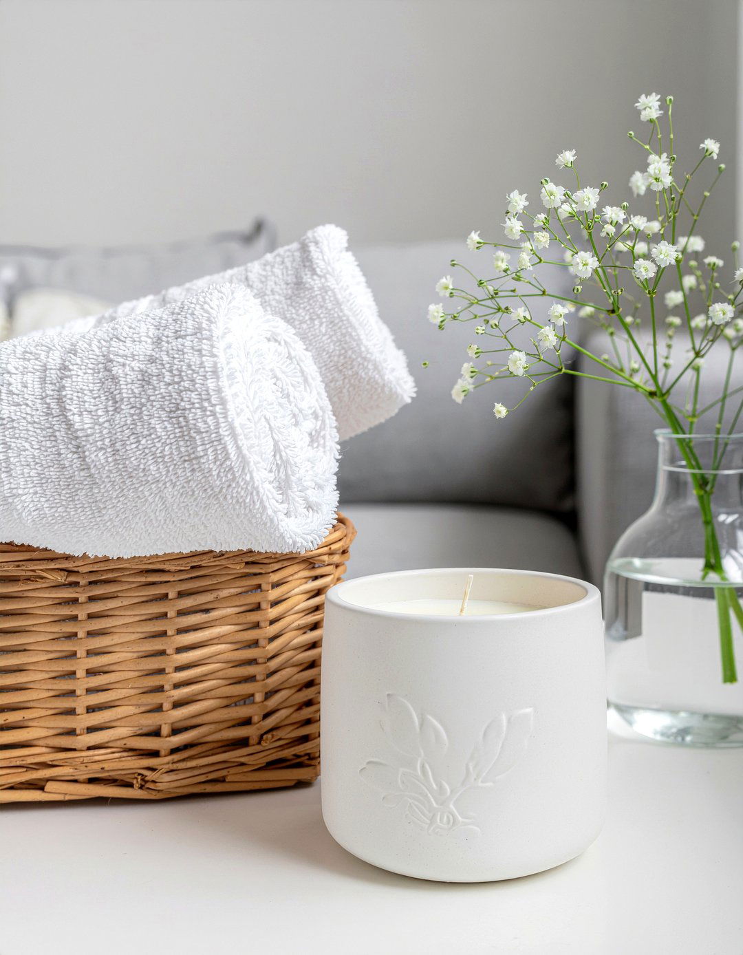 Cotton flower candle - 30 living room scented candles