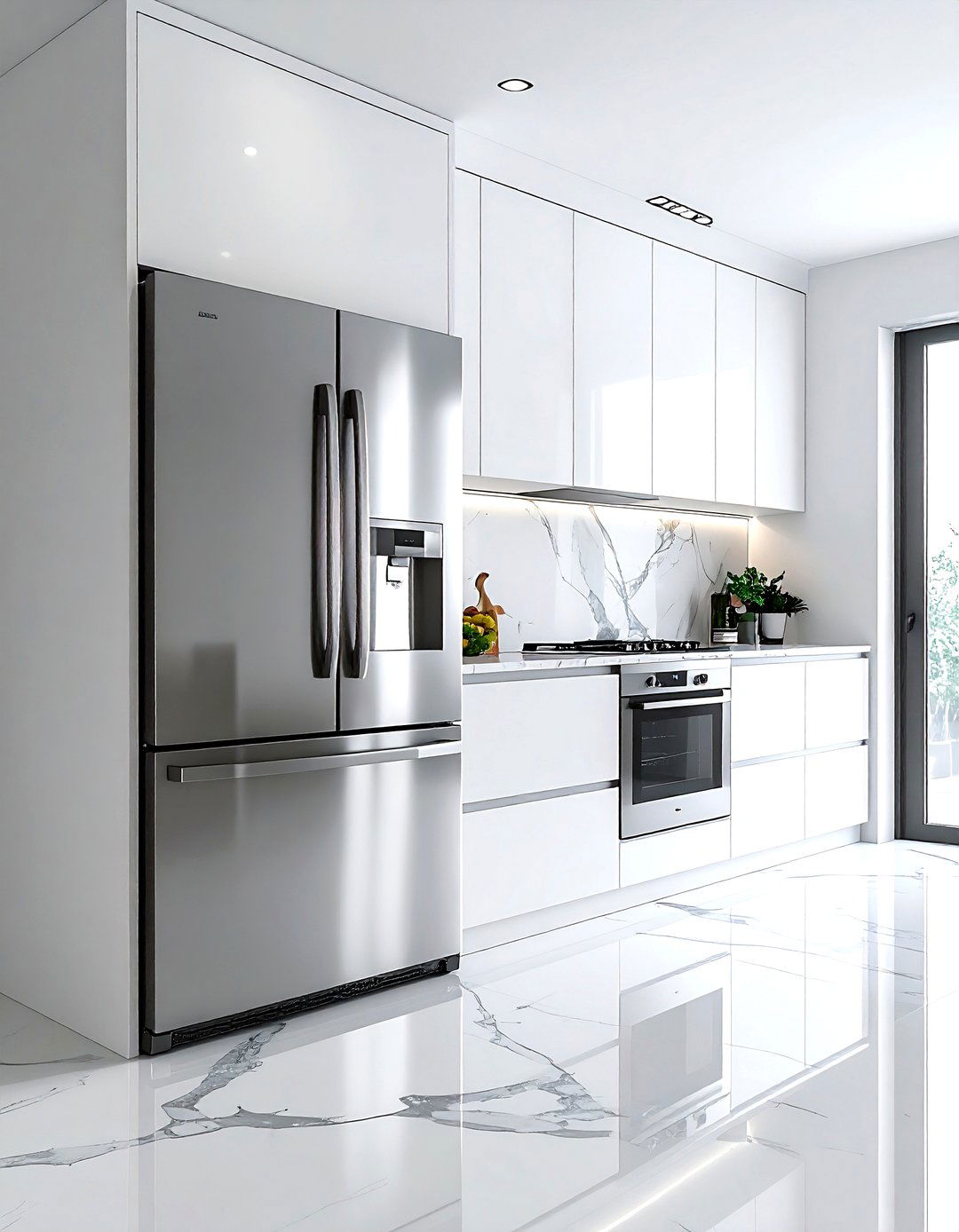 Counter Depth Refrigerator - 30 kitchen refrigerator ideas