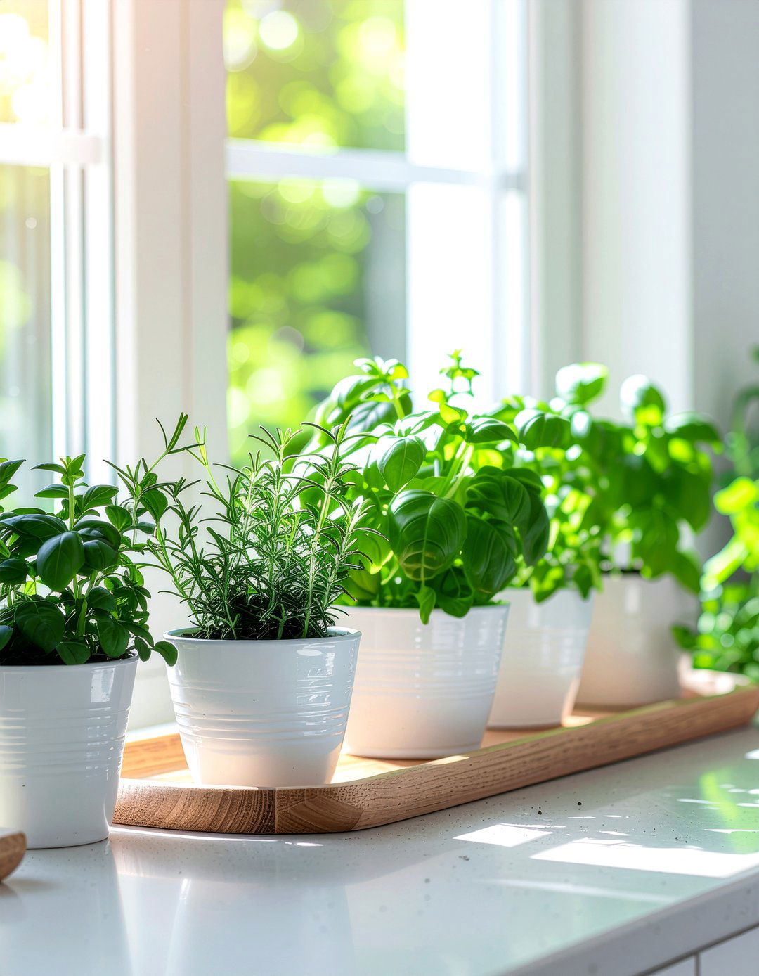 Countertop Indoor Herb Garden - 30 inviting kitchen ideas