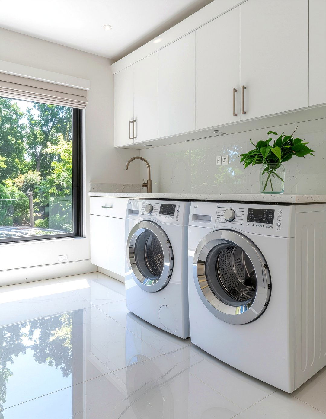 Countertop Over Washer Dryer - 30 laundry room decor ideas