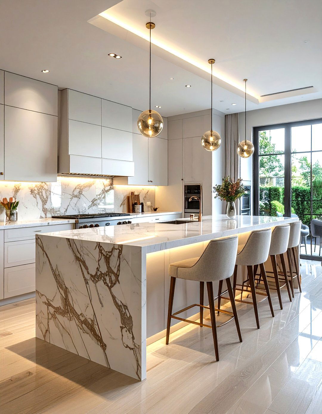 Countertop Overhang Seating - 30 kitchen bar ideas