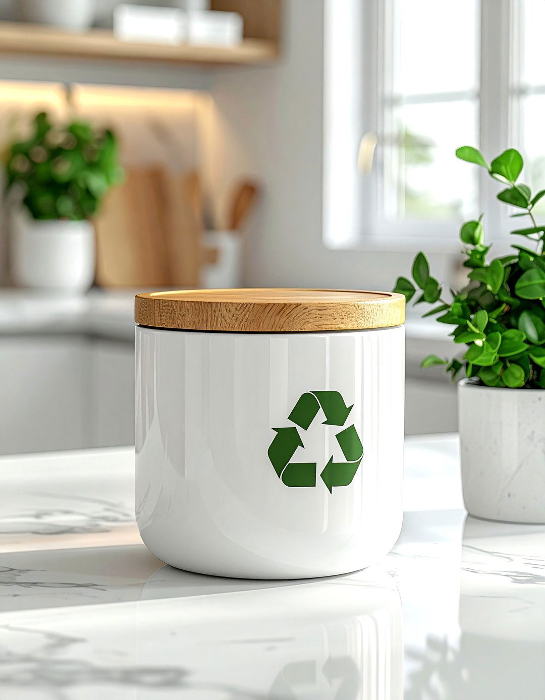 Countertop Recycling Bin - 30 recycling center kitchen ideas