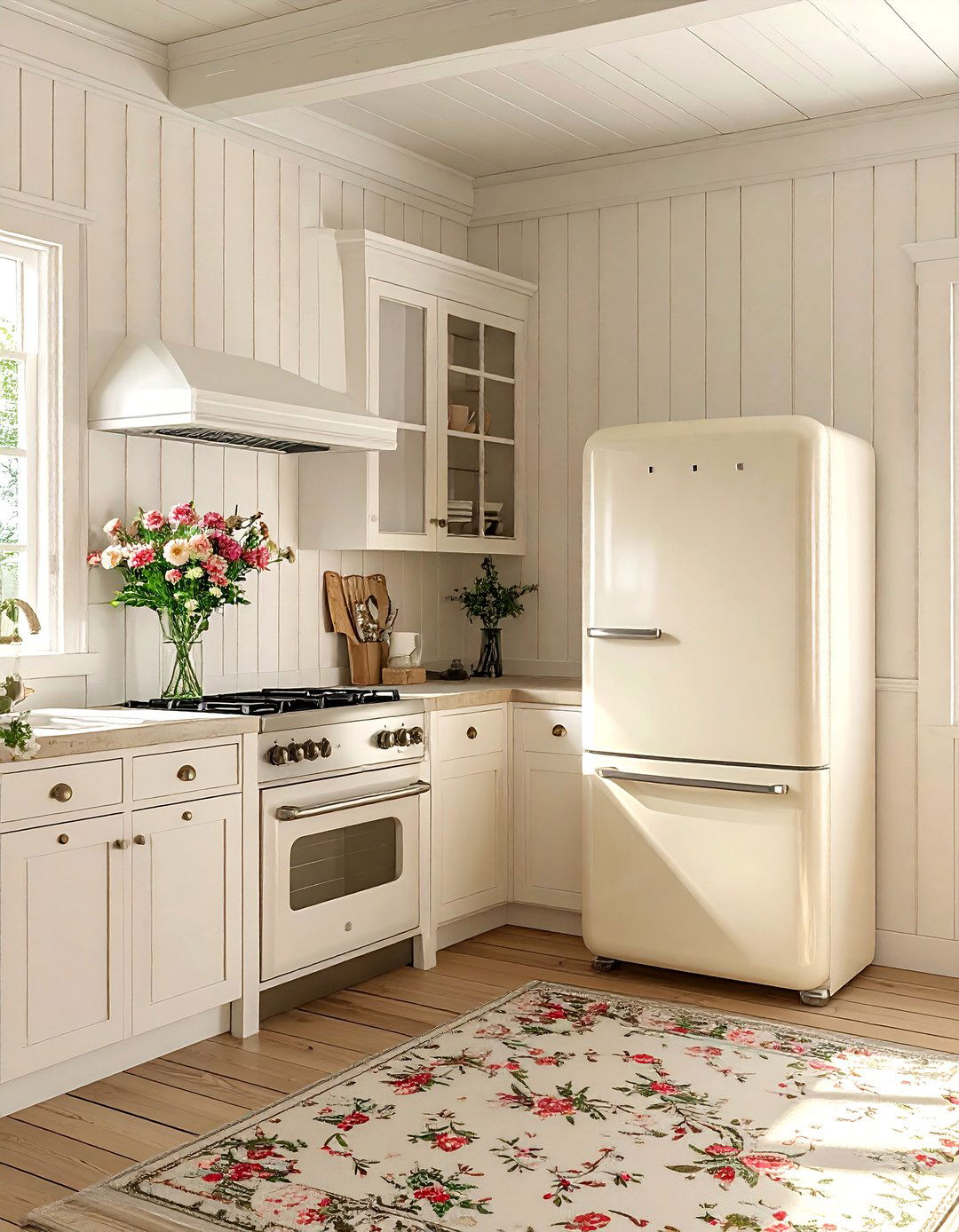 Country Cottage Kitchen - 30 counter depth refrigerator kitchen ideas