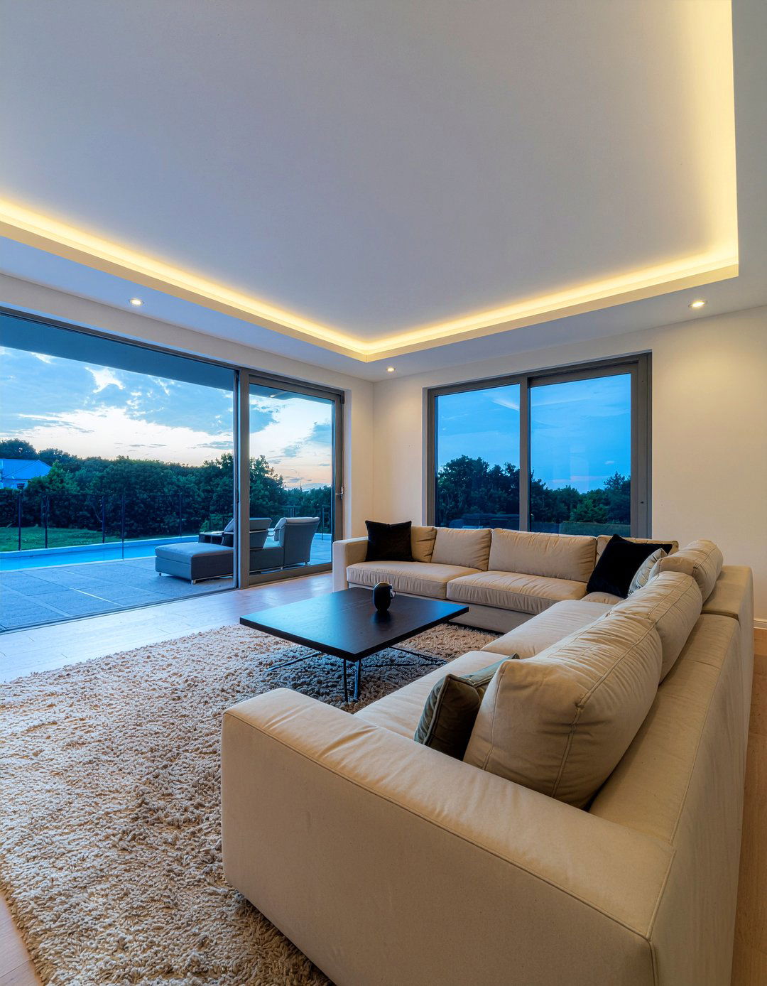 Cove Ceiling Molding - 30 living room trim work ideas