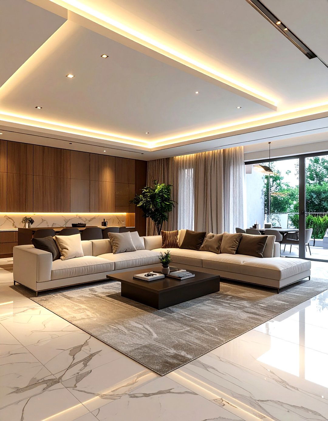 Cove Lighting Ceiling - 30 living room ceiling ideas