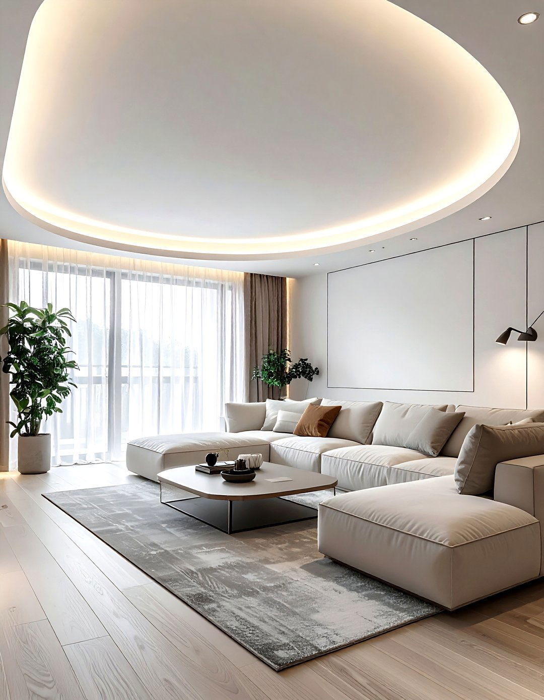 Cove Molding - 30 living room trim ideas