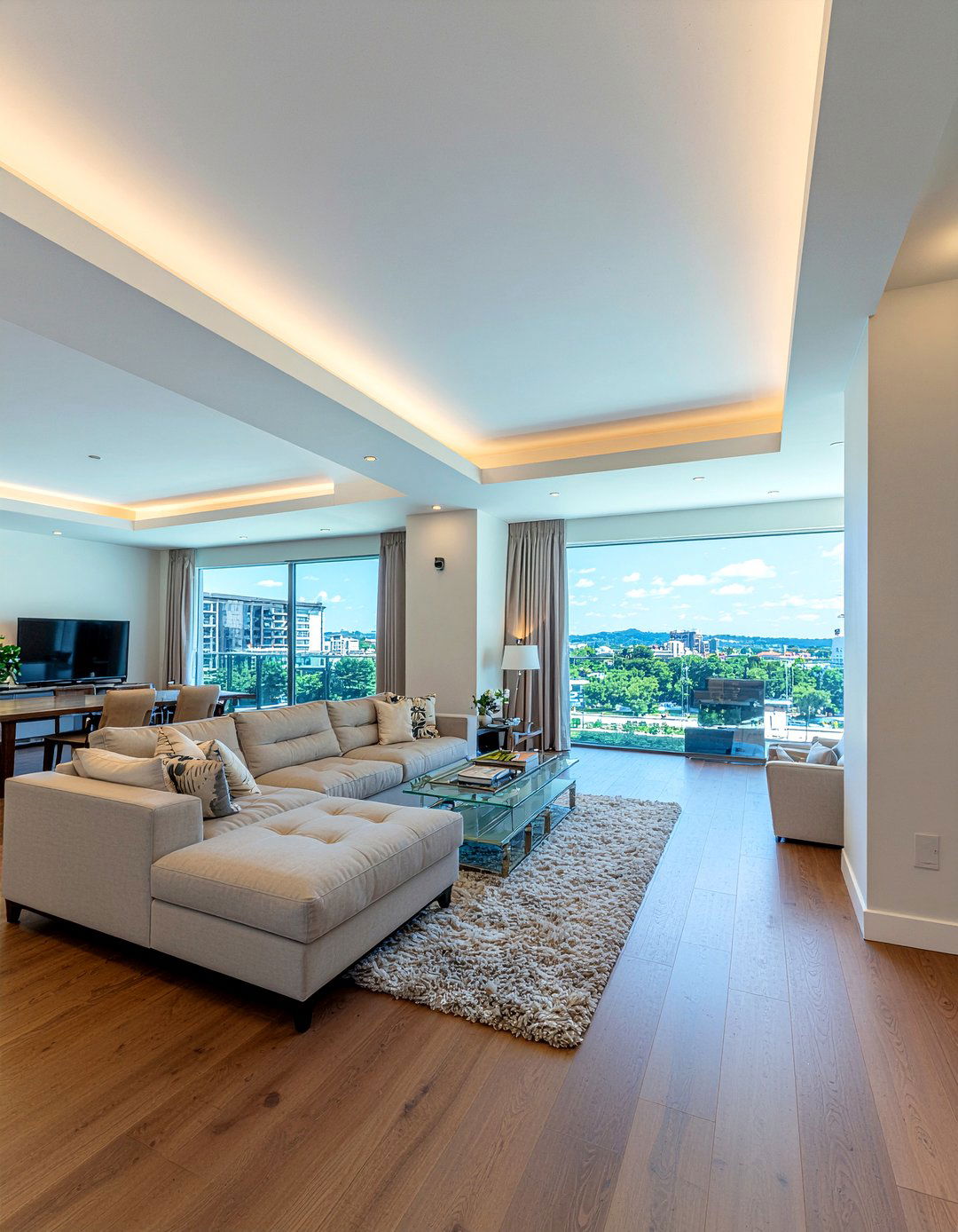 Cove lighting ceiling - 30 living room ceiling update ideas