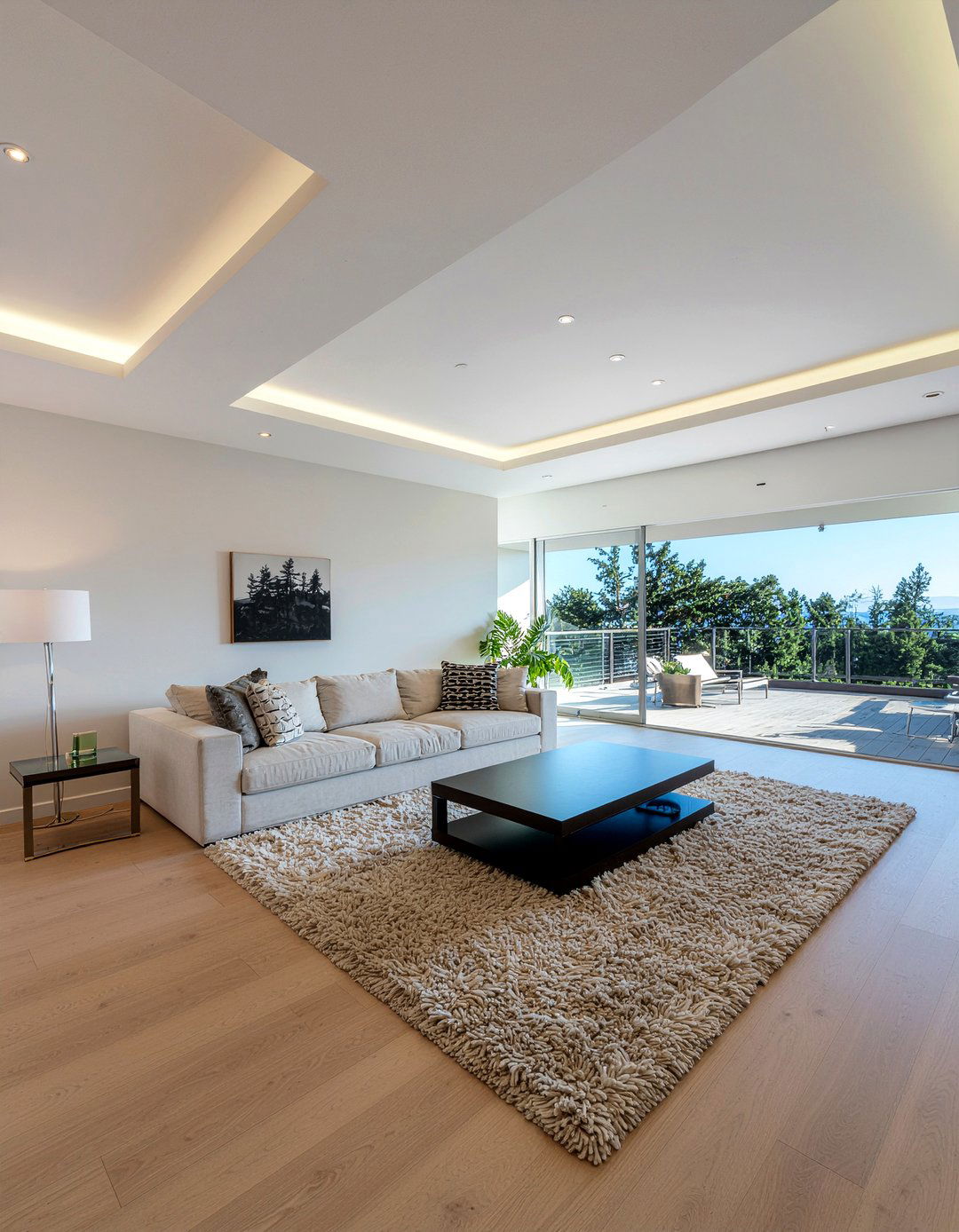 Cove lighting ceiling - 30 living room statement ceiling ideas