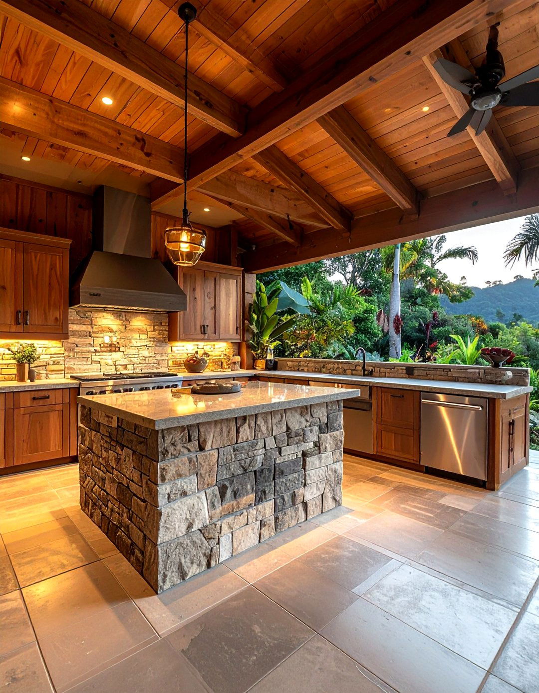 Covered Outdoor Kitchen - 30 patio kitchen ideas