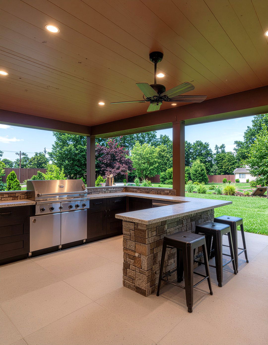 Covered Outdoor Kitchen Patio - 30 outdoor kitchen design ideas