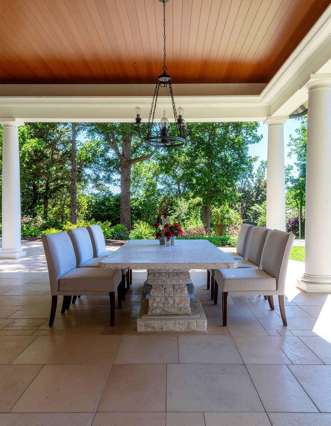 Covered Porch Dining Area - 30 porch dining ideas