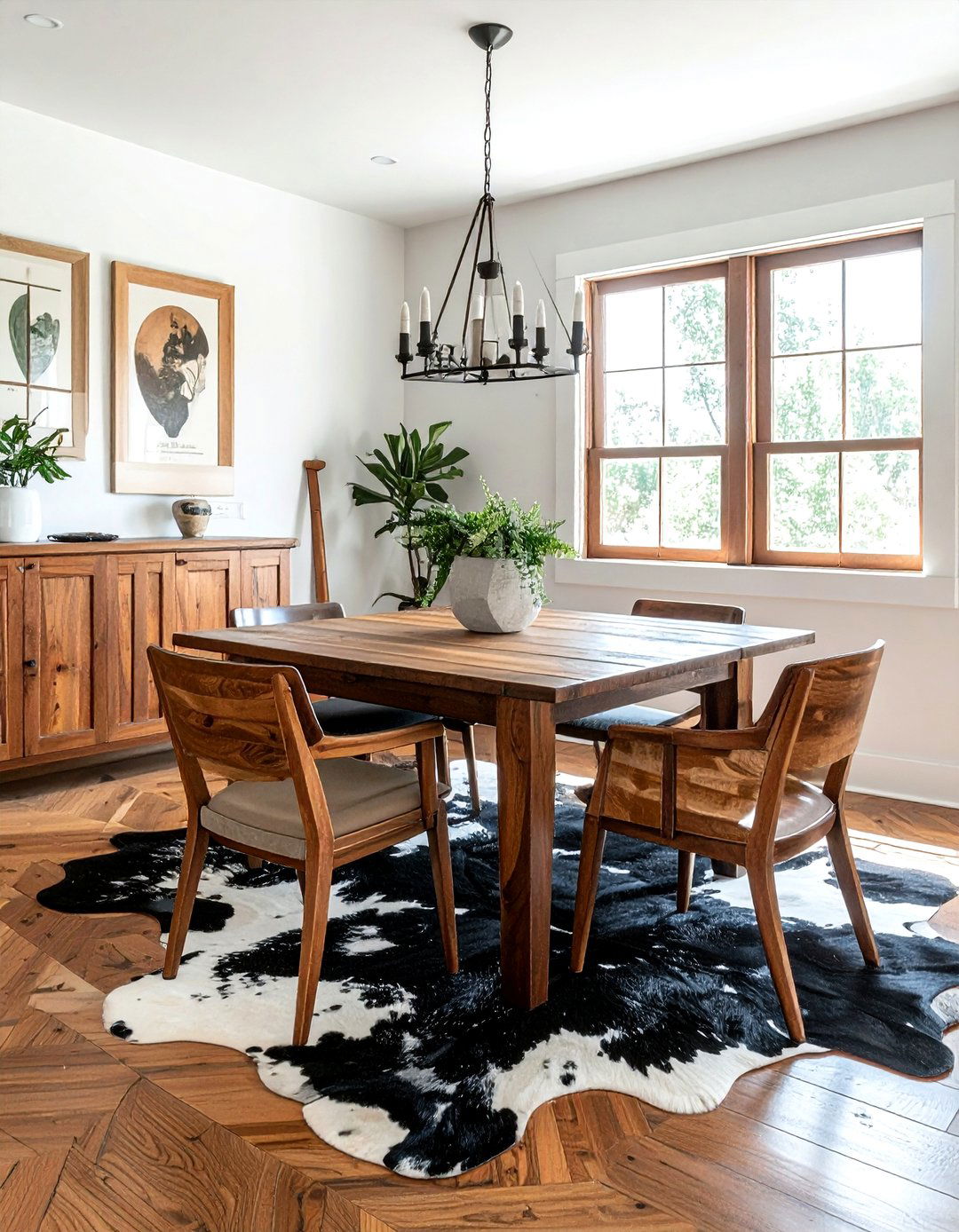 Cowhide Rug Decorating - 30 Texas dining room ideas