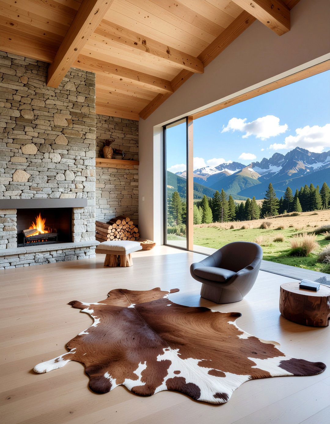 Cowhide rug - 30 living room rugs