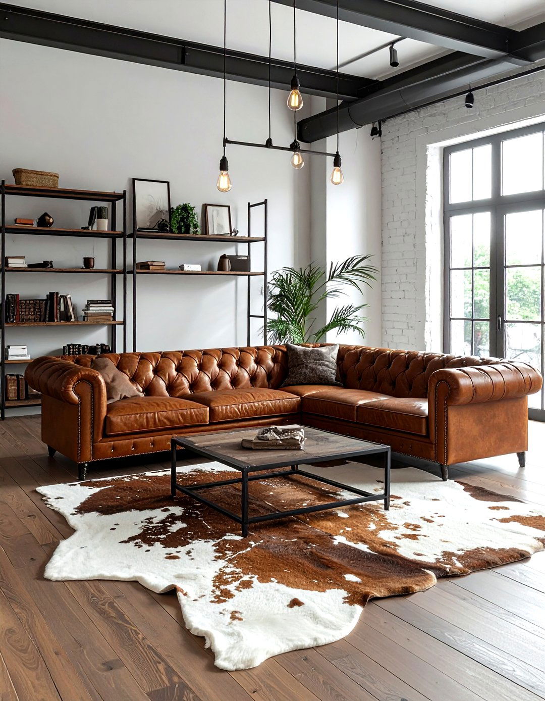 Cowhide rug - 30 rug ideas