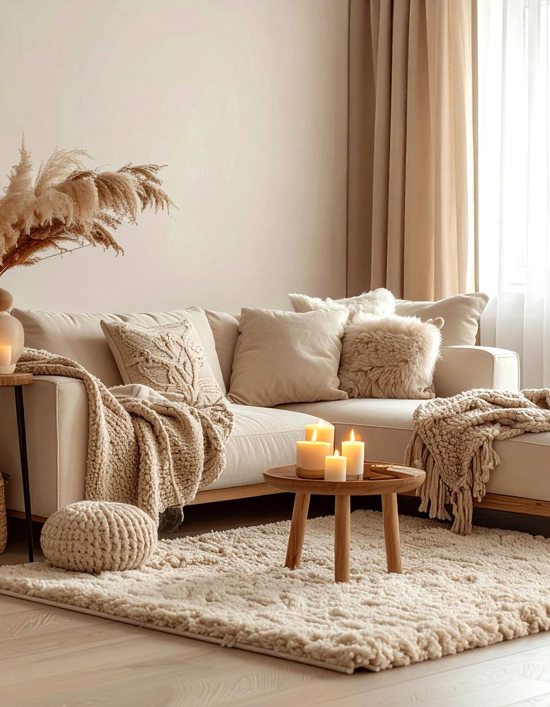 Cozy Beige Living Room - 30 beige living room design ideas